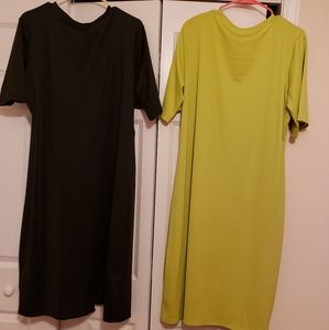 2 Tunics black/neon green